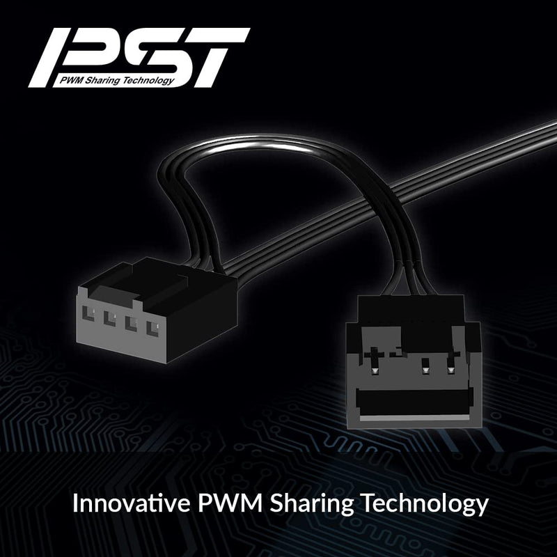 ARCTIC P12 PWM PST A-RGB (3 Pack) - PC Fans, 120mm PWM Case Fan Optimized for Static Pressure, Semi-Passive: 200–2000 RPM (0 RPM <5%), 5V 3 pin ARGB LED - Black P12 PWM PST A-RGB, 3 Pack (black)