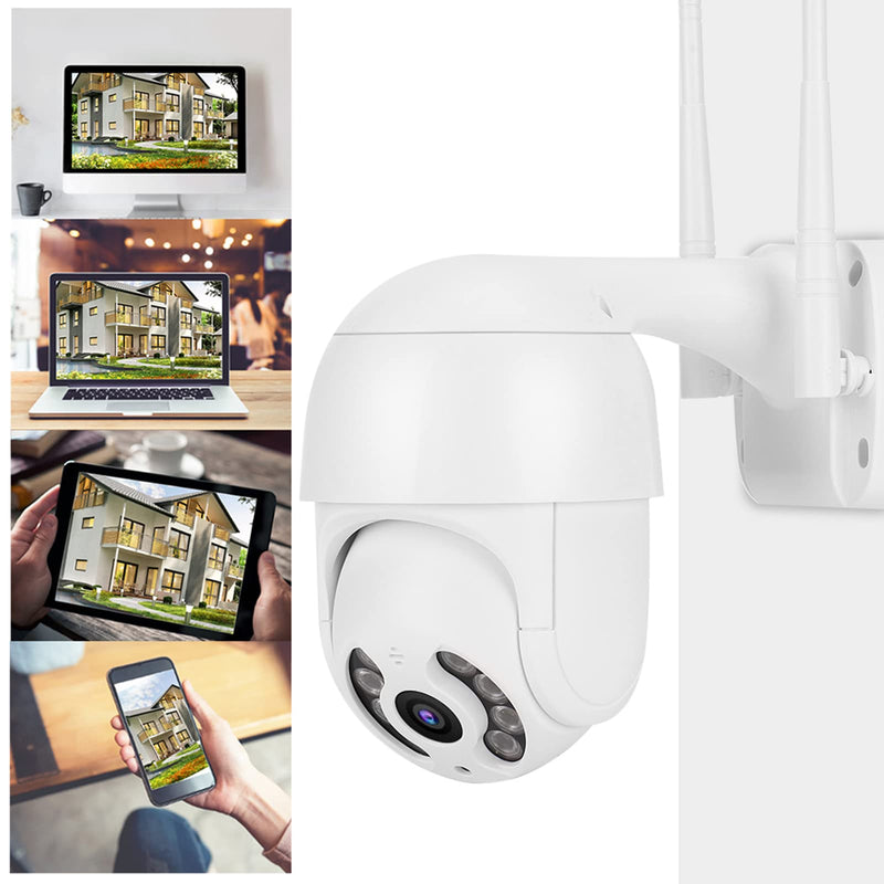 2In PTZ Dome Camera 1080P 8 Lights with 110 240V Remote Control Multiplayer Shared Motion Detection Smart Camera for Home Office