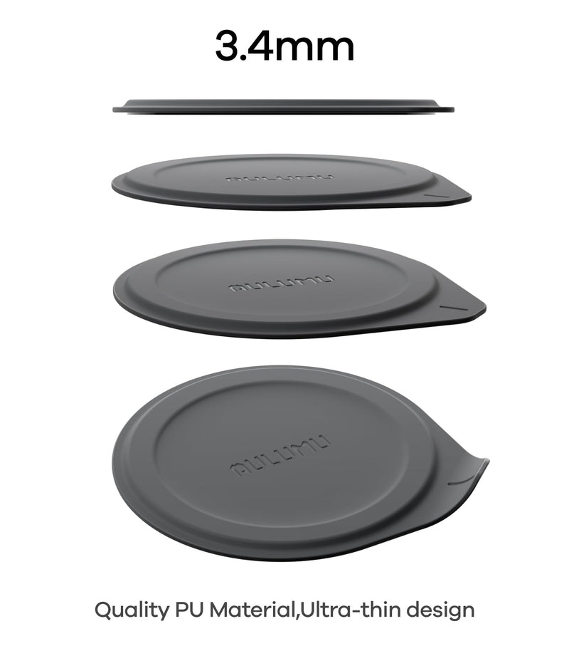 Aulumu AC01 for MagSafe Sticker | Multifunctional Magnetic Pad | Compatible with Double-Sided Magnetic Accessories | Reusable | for Bathrooms, Refrigerators, Kitchens, Screens, etc. | Gray