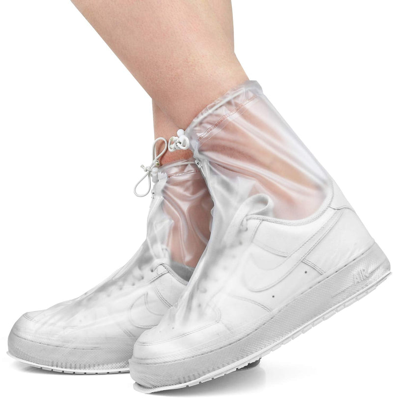 Rain Shoe Covers | Waterproof Shoe Covers for Men Women | Reusable Galoshes Overshoes Clear X-Large