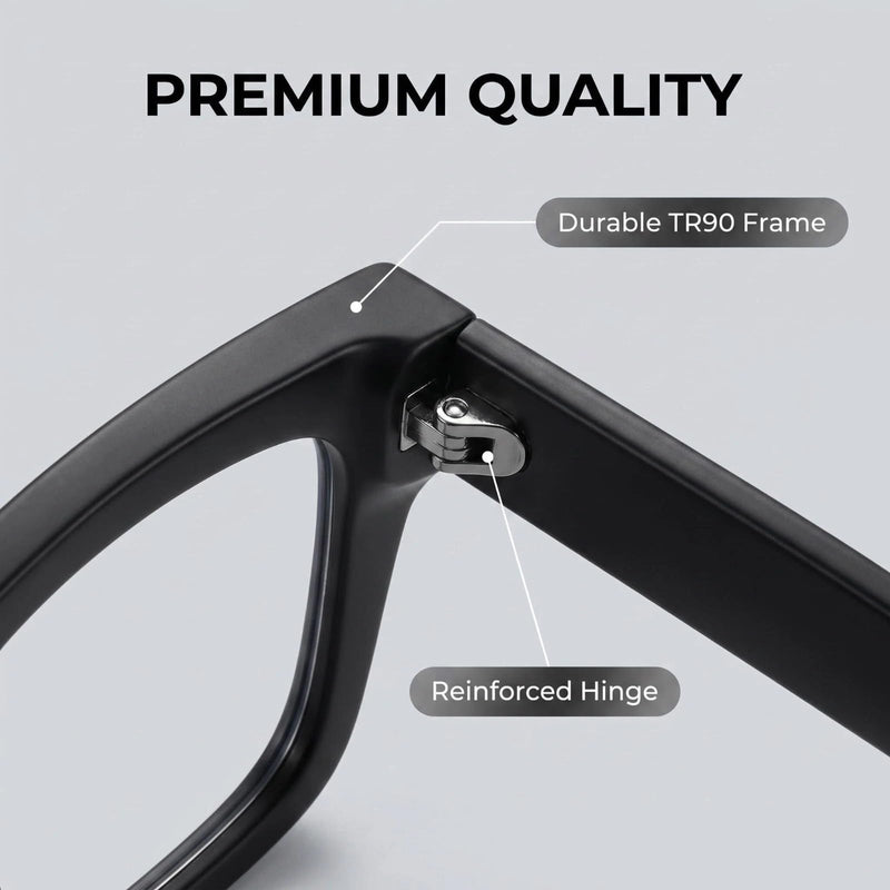 4 Pack Oversized Blue Light Glasses for Women Fashion Thick Square Large Frame Computer TV Eyewear Eyeglasses Non-Prescription Blocking Stylish Thick Square Readers