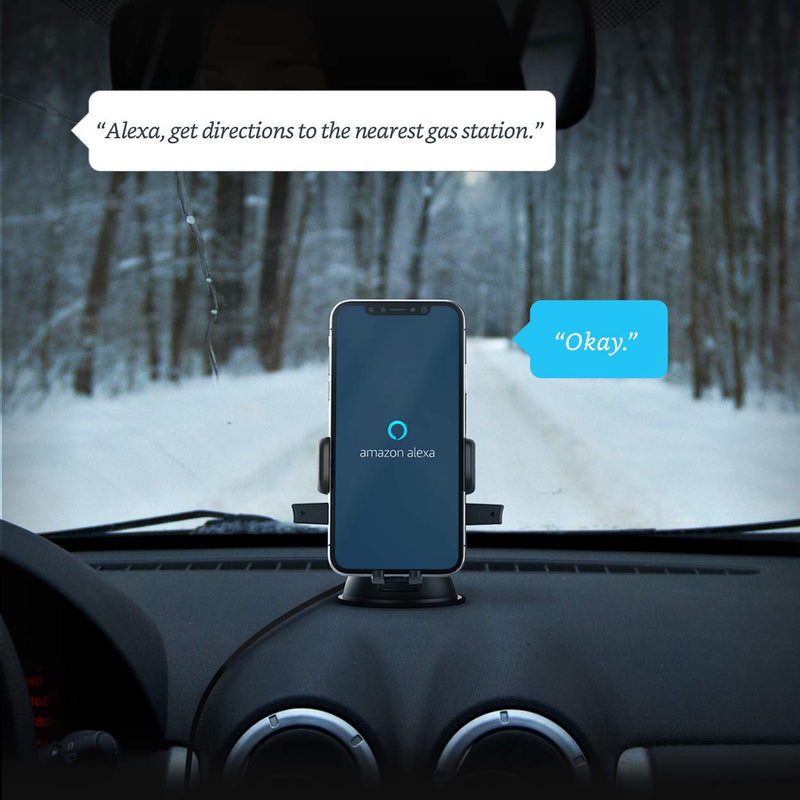 iOttie Easy One Touch Connect Pro (New) - Gen 2 - Hands Free Alexa in Your Car - Car Mount Phone Holder with Alexa Built in for iOS & Android, MFi Certified, Universal EOT Connect Pro