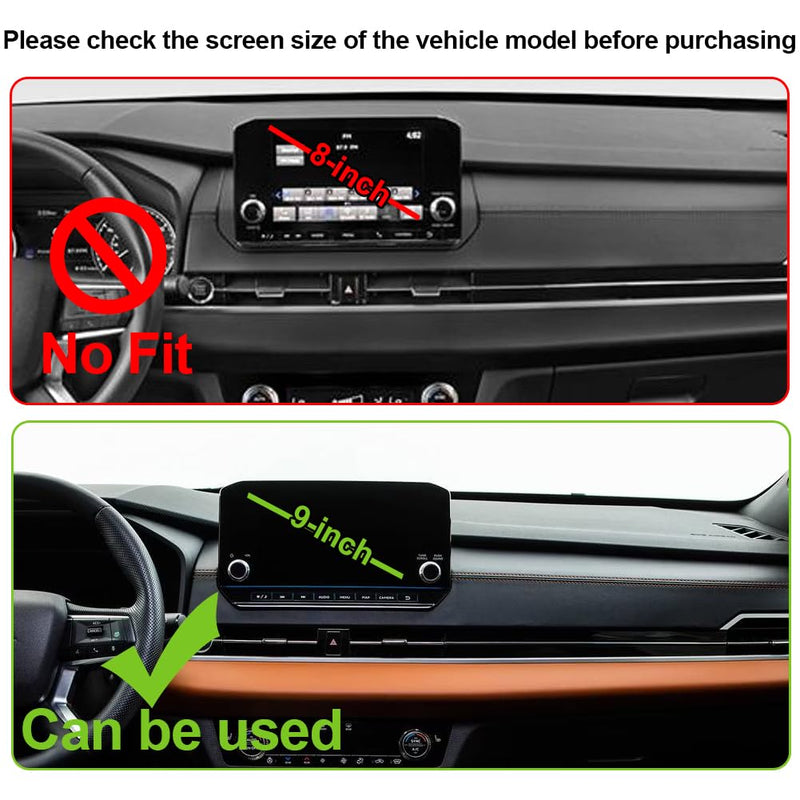 Car Phone Holder for Mitsubishi Outlander Accessories[Only for 2022-2024 Outlander & 2023-2025 Outlander PHEV 9-inch Screen][Verify Your Screen Size to Determine if it is Suitable][NO Fit 8″ Screen]