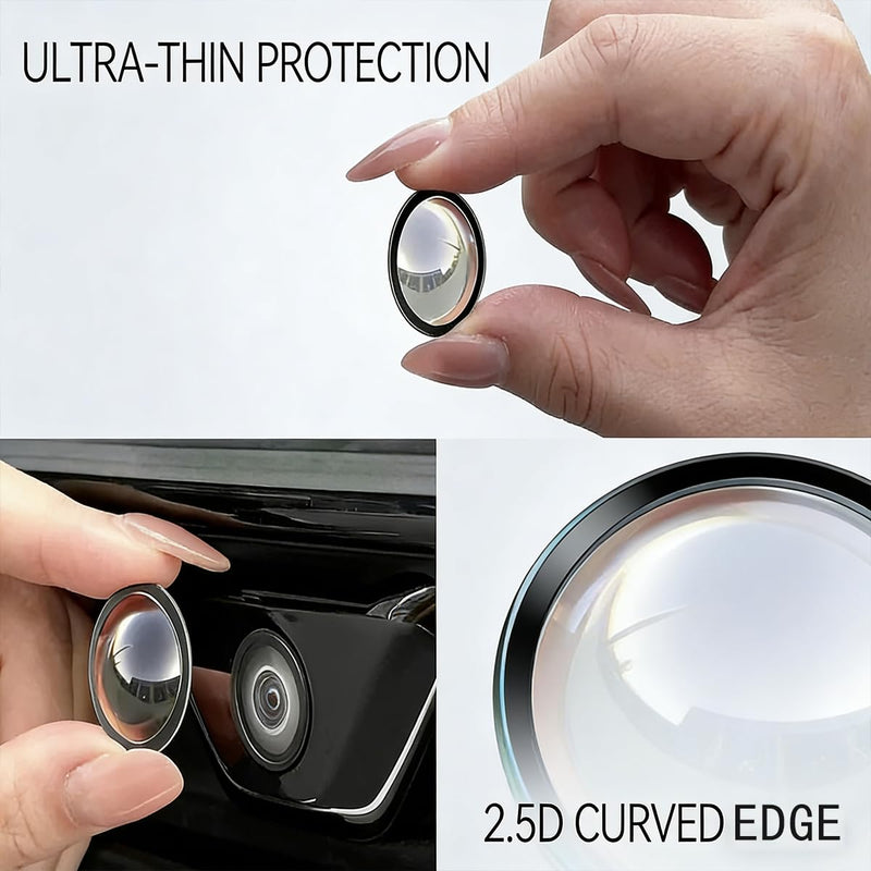 2-Pack Car Backup Camera Lens Protector, Ultra Clear Protective Film for Rear View Camera, Waterproof Anti-Fog Scratch Resistant Cover, Easy Stick Installation for Car Reversing Camera