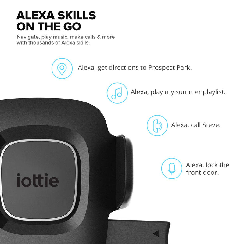 iOttie Easy One Touch Connect Pro (New) - Gen 2 - Hands Free Alexa in Your Car - Car Mount Phone Holder with Alexa Built in for iOS & Android, MFi Certified, Universal EOT Connect Pro