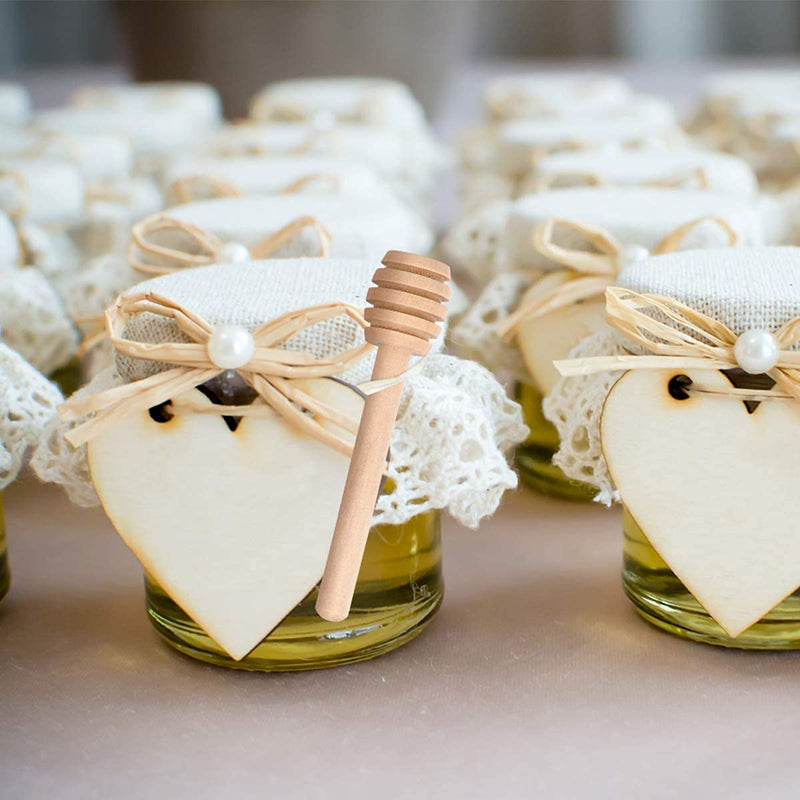 101 PCS Honey Sticks Dipper, 3 Inch Mini Wooden Honeycomb Sticks, Small Honey Stirrer Stick, Honey Sticks for Honey Jar Dispense Drizzle Honey and Wedding Party Favors Gift 101PCS(3 Inch)