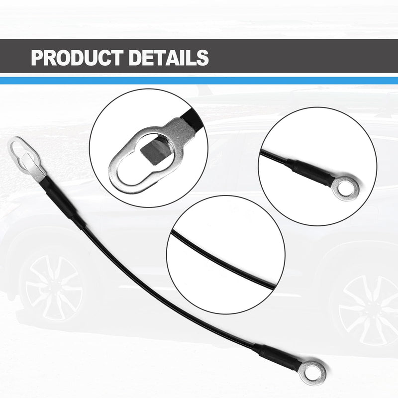 Tailgate Cable Tailgate Lift Support Cables Compatible wit 1993 to 2008 Ford Ranger and 1994 to 2007 Mazda B2300 B3000 B4000, Pack of 2 Tailgate Cable.