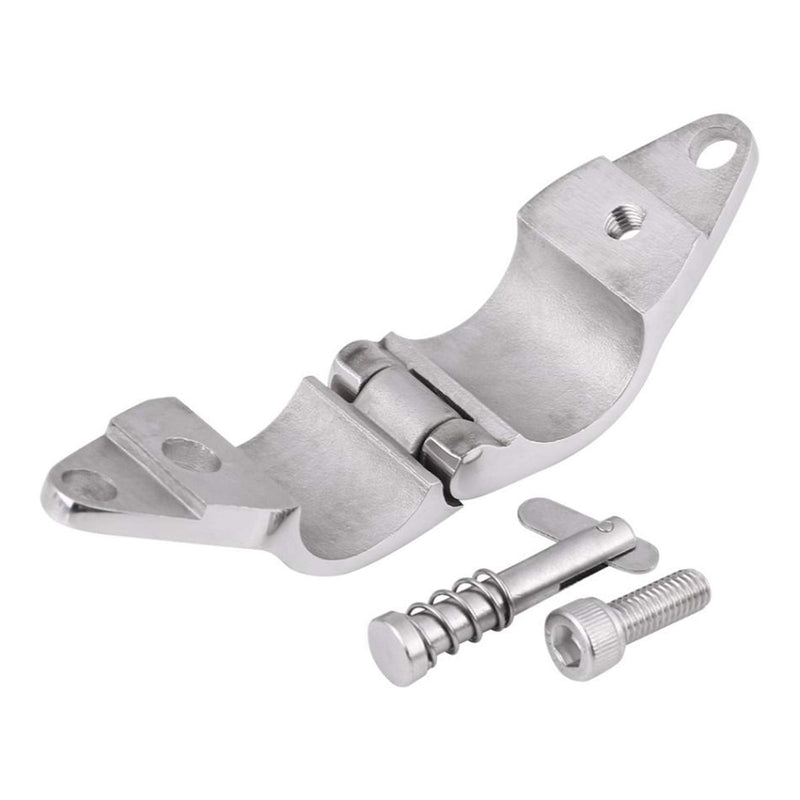 Heavy Dudy 316 SS Bimini Top Hinged Jaw Slide w/Boat Pin & Cam Clamp Pair 7/8" （22MM ） by NRX&XRC For 7/8" Tube