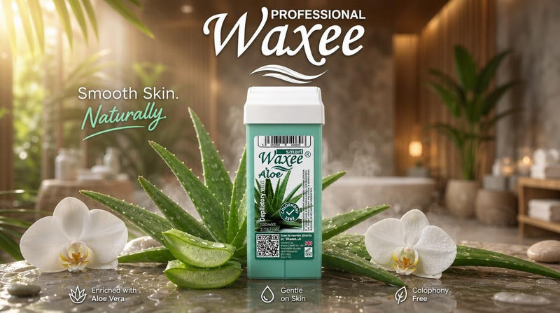  [AUSTRALIA] - Roll on wax cartridge roller wax refill for hair removal, waxing, pack of 6pcs, 100ml- Aloe, from UK brand- Waxee. 100 ml (Pack of 6)
