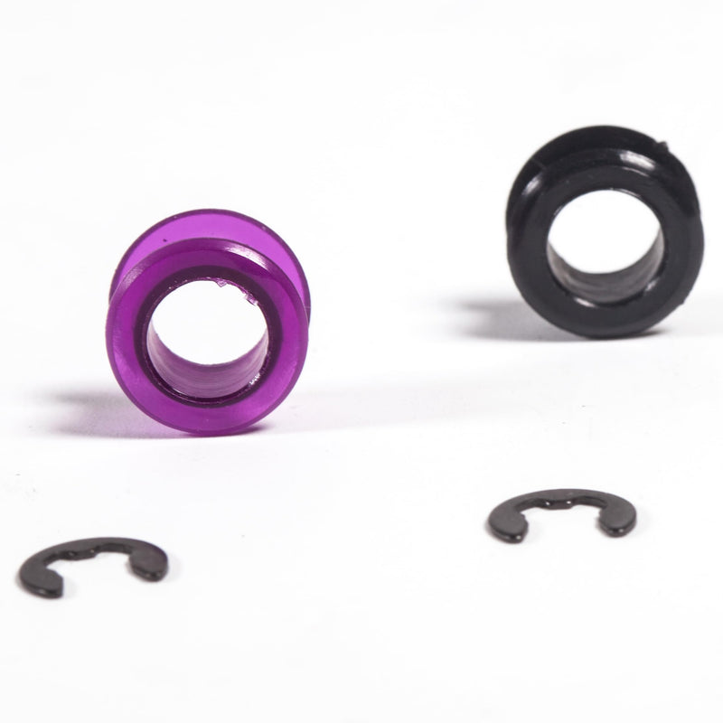 33820-02370 33835-08010 Automatic Transmission Gear Shift Cable Bushing Repair Kit 2Pack&2Clips for Toyota Corolla Matrix 1.8L 2003 2004 2005 2006 2007 2008 03 04 05 06 07 08 Purperl +Black