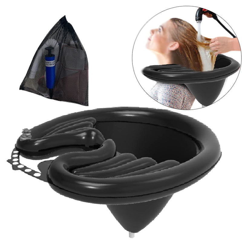 Inflatable Rinse Hair Wash Basin Fold Adjustable with Drainage,Hair Washing Sink,Portable Hair Shampoo Basin,for Bedridden, Children, Pregnant Women, and Patients at Home (Style4) Style4