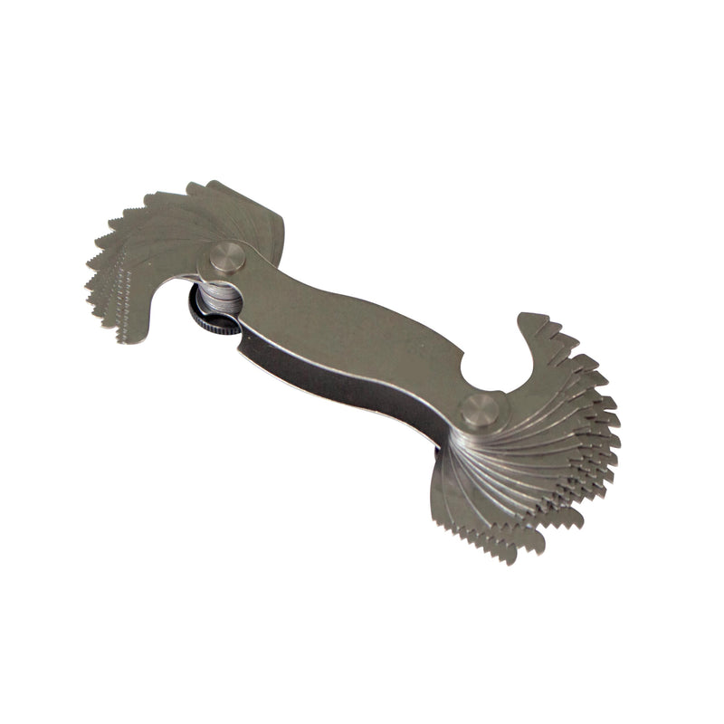 Made in USA | Unipec Screw Pitch Gauge – 28 Leaves, 4–80 TPI | English Thread Gage Tool | Precision Steel Thread Measuring Tool English 28-Leaf