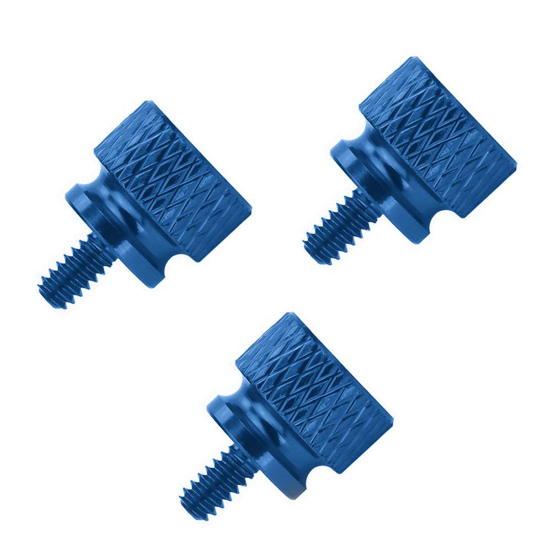 10-pcs Anodized Aluminum Computer Case Thumbscrews (6-32 Thread) for Computer Cover/Power Supply/PCI Slots/Hard Drives DIY Personality Modification & beautification (Sky Blue)