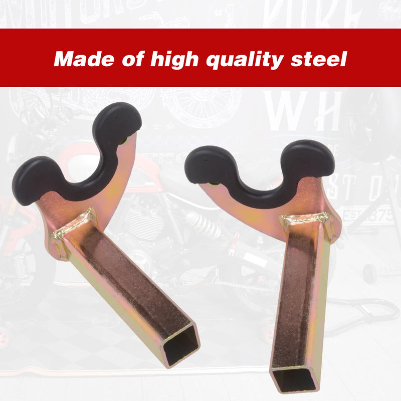 MOTO4U Motorcycle Rear Wheel Stand U Supporter with Rubber Protecotor (U Shape with Rubber Protecotor)