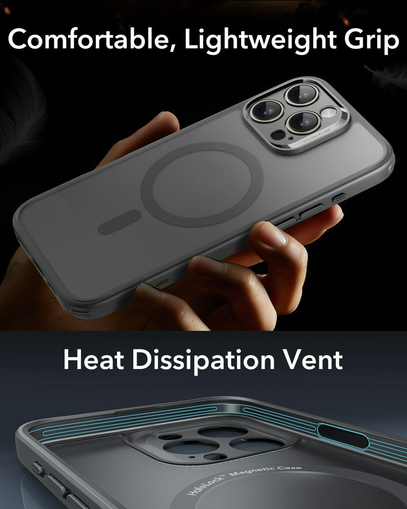 Compatible for iPhone 16/17 CaseSet, Magnetic Translucent Matte Case, Military-Grade Protection, Classic Series (Frosted Grey Set,iPhone 15 Pro Max) Frosted Grey Set iPhone 15 Pro Max