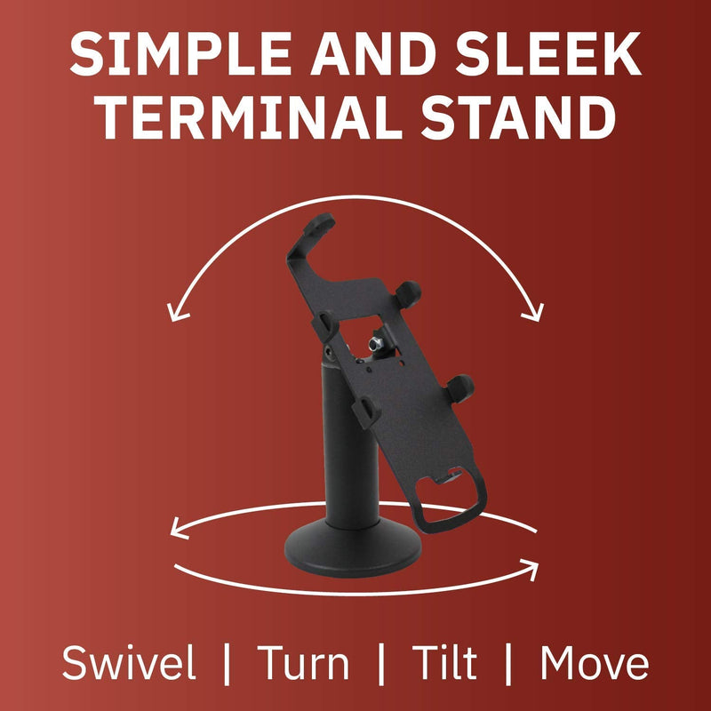 DCCStands Swivel and Tilt Verifone Engage P200 & P400 PIN Pad Stand, Screw-in and Adhesive