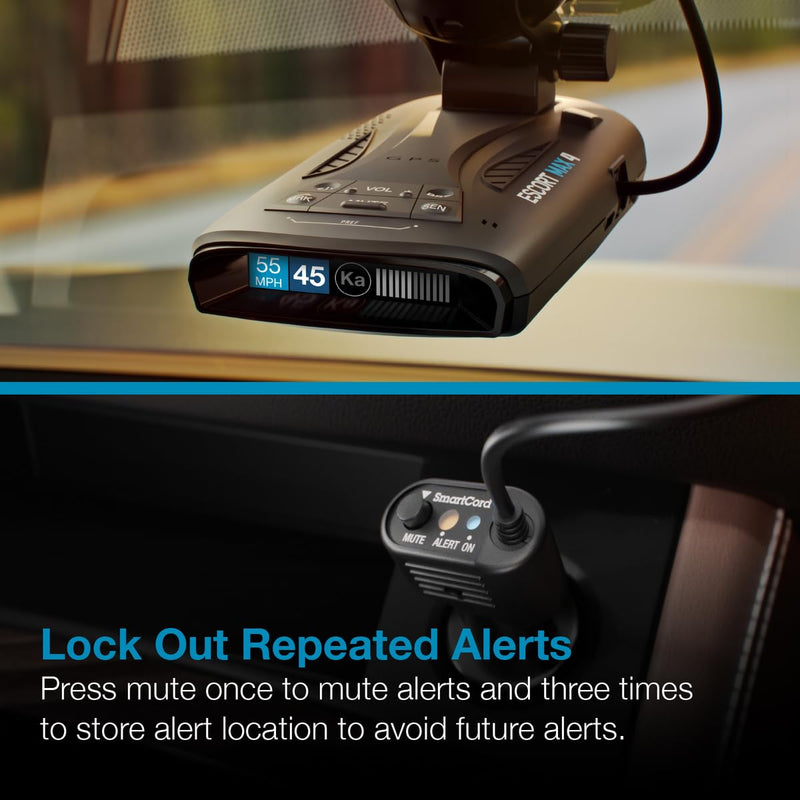 Escort Radar Detector SmartCord Straight Wire for Redline 360c, MAX 360/c MKII, 3, 4, MAXcam 360c and Additional Models Straight Wire - Blue Light