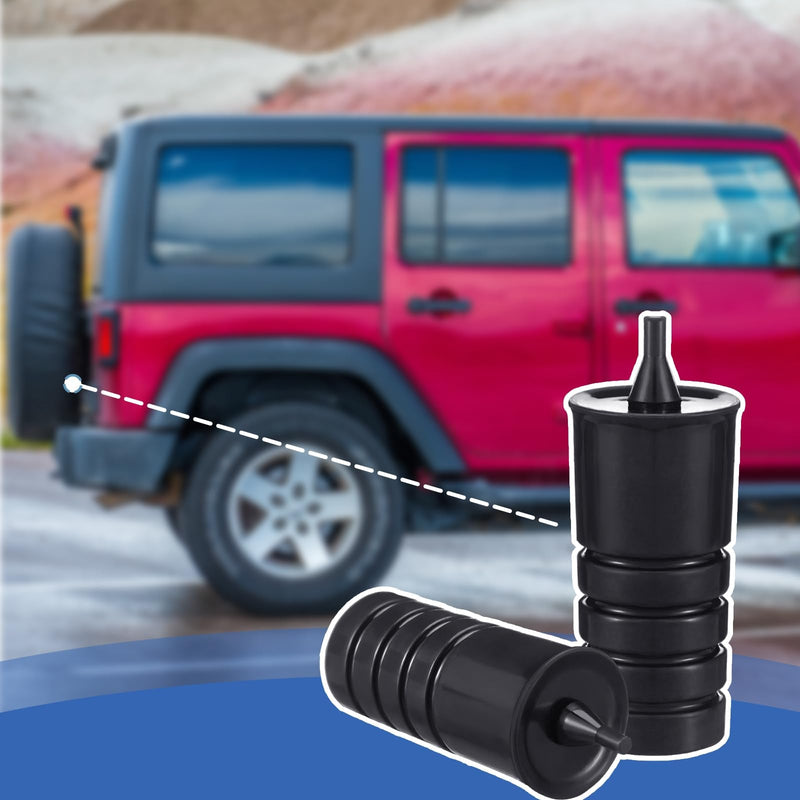 Tallew 4 Pcs Tailgate Spare Tire Bump Stop Kit Bumper Dampers Antirattle Tailgate Stabilizers Compatible with 2007-2024 JK/JL Models, Rubber Exterior Accessories for Spare Tire Carrier