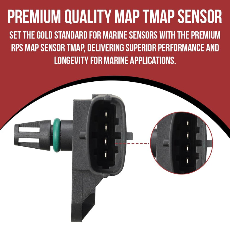 MAP Sensor TMAP 4.3 5.0 5.7 Mercruiser 885165 Volvo Penta 4.3 6.0 5.7 gi gxi 3859020 3858987