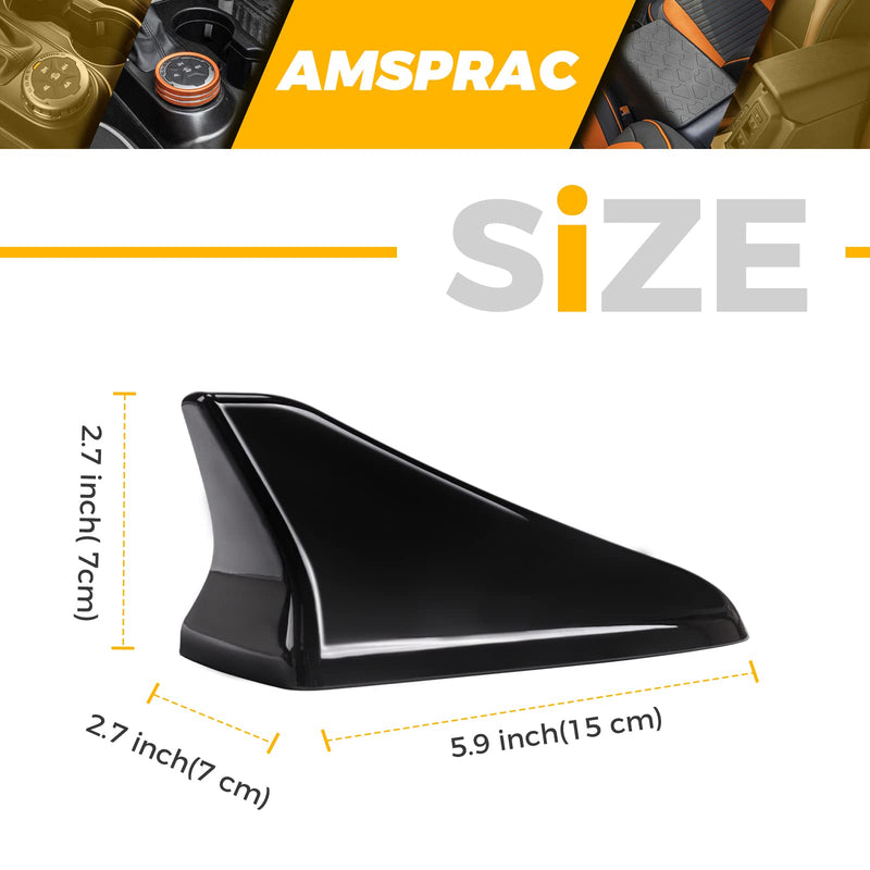 Shark Fin Antenna Cover,Car Roof Antenna Caps fit for Kia Optima 2014-2020,Sonata 2015 2016 2018 2019,Genesis Sedan G80 2015-2017,Genesis Coupe 2013-2015,Elantra Sedan 2011-2016,(Not Sport) Black(Specified Car)