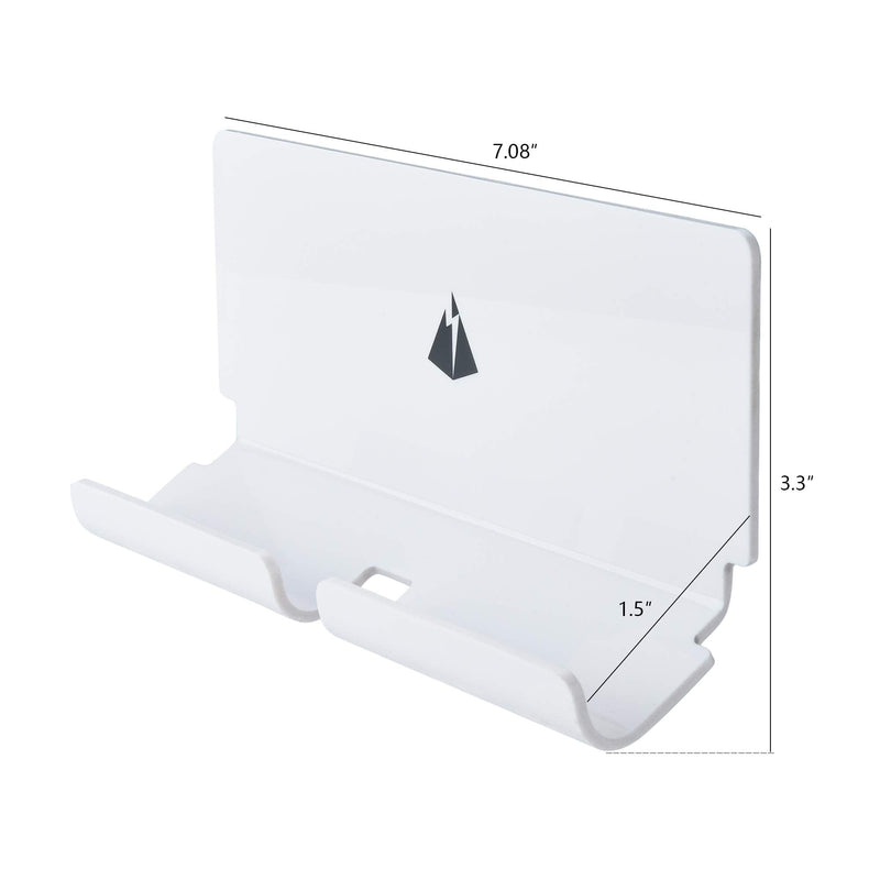 TXEsign Adhesive Wall Phone Tablet Holder Mount Stand for Tablet Smartphones eReader Wall Holder Mount Shelf (White) Tablet Holder (White)