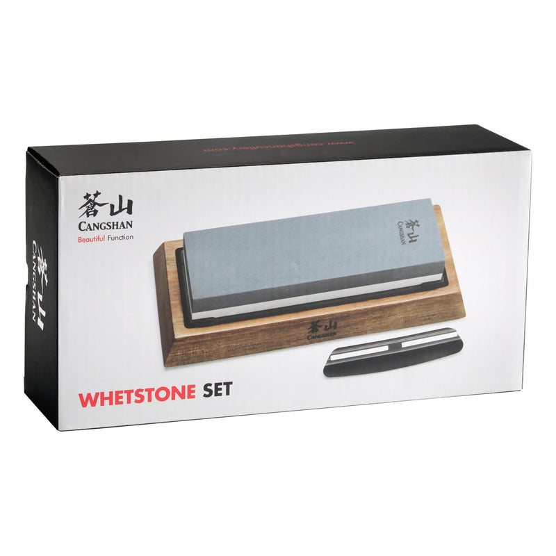 Cangshan 503800 Dual-Sided Whetstone Knife Sharpener 1000/6000 Grit