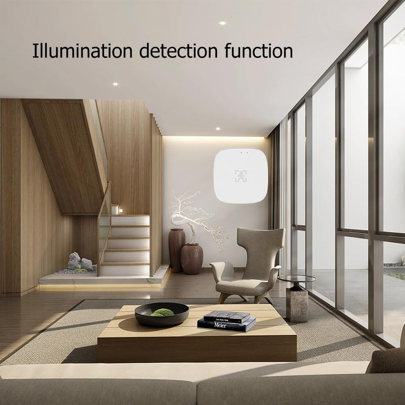 Presence Sensor, WenzhiIoT Smart Motion Sensor Zigbee 5.8 GHz Radar MmWave Presence Sensor Movement Body Motion Detection with Luminance/Distance Tuya Smart Life Home Assistant Zigbee 5.8GHz MmWave Radar