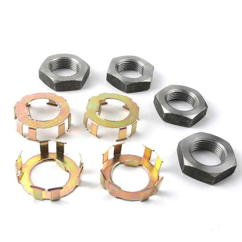 New Trailer Wheel Spindle Nut Retainer For 2 to 8K Dexter 6-190 6-191, 4 nuts & 4 retainers