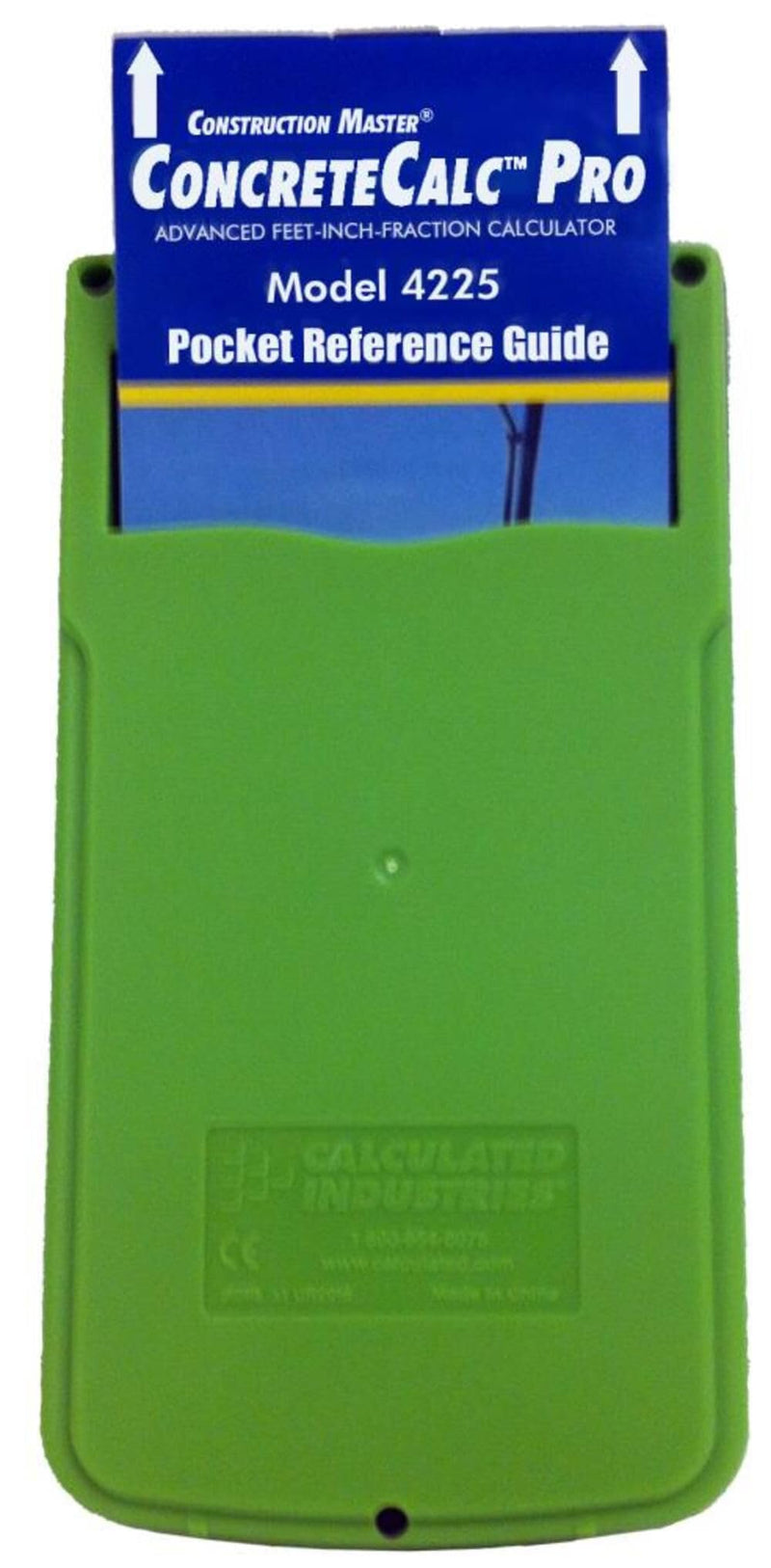 Calculated Industries 4225 ConcreteCalc Pro Advanced Feet-Inch-Fraction, Metric Construction-Math Calculator Tool for Concrete, Masonry, Paving Contractors and Estimators