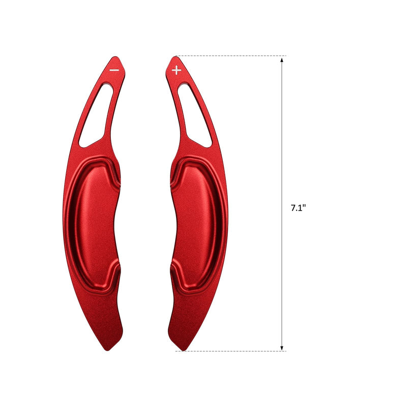 CKE 2pcs Compatible with Honda Civic CR-V Accord Pilot 2026 2025 2024 2023 Accessories Car Paddle Shifter Extension Interior Shift Cover Trims -Red For Civic 2022-2026/ CRV Accord Pilot 2023-2026 Red