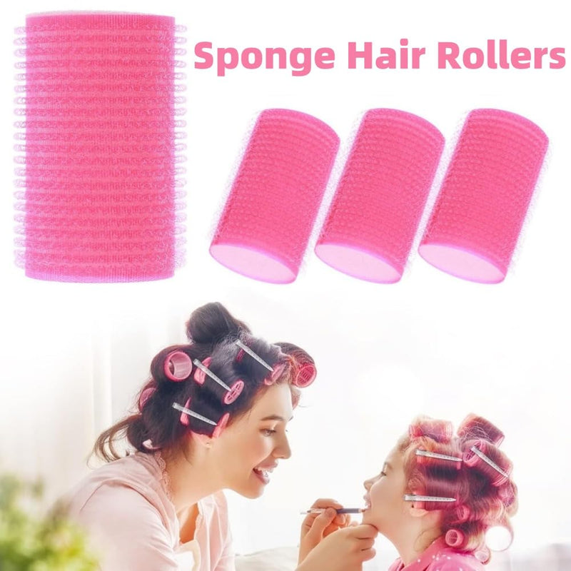 6 Pcs Sponge Hair Rollers Foam Curlers Tools Hairdressing Curlers Tools Hair Styling for Women and Girls (Random Color) (6) 6