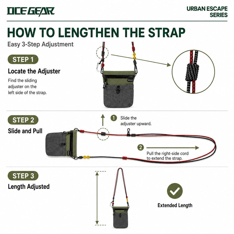 Cell Phone Bag with Strap Lightweight Crossbody Phone Purse with Nylon Lanyard Fits iPhone 12-17 for Travel Casual Walking Green