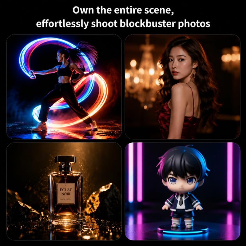 Magnetic Selfie Light for iPhone, Selfies Video Lighting, Clip, Magnetic or Camera Mount, Ideal for TikTok, Zoom, Makeup, Live Streaming