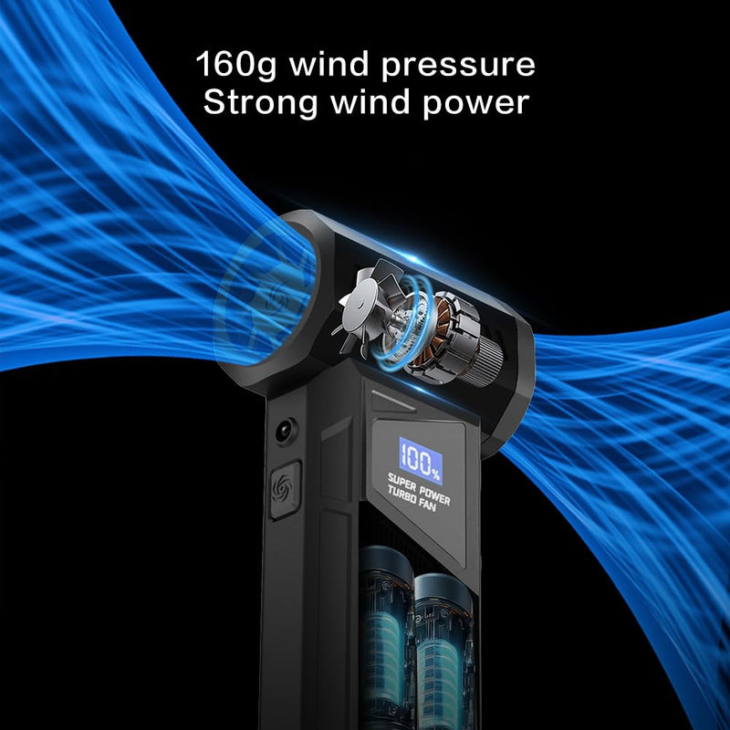 Completely Upgraded Compressed Air Duster-110000RPM Super Power | Rechargeable Durable Blower, 4-Gear Adjustable Dust Blower for Computer, Keyboard, Outdoor, House and Car