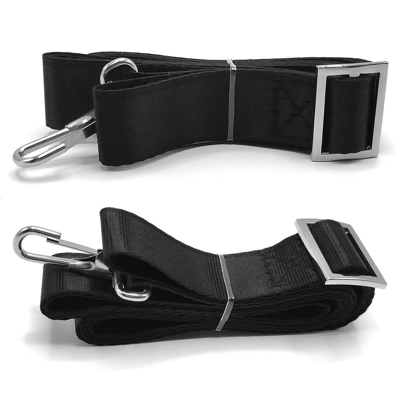 Adjustable Bimini Boat Top Strap Loops Single Snap Hook 28"~60" Boat Awning Marine Webbing Hardware (4 PCS)