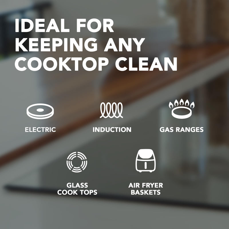  [AUSTRALIA] - Weiman Glass & Ceramic Cooktop, Stove Top & Oven Cleaner Kit – Kitchen Cleaner Cream, 3 Scrubbing Pads & Scraper for Burnt-On Food & Grease, Clean Shine - Safe for Induction, Electric & Gas Cooktops