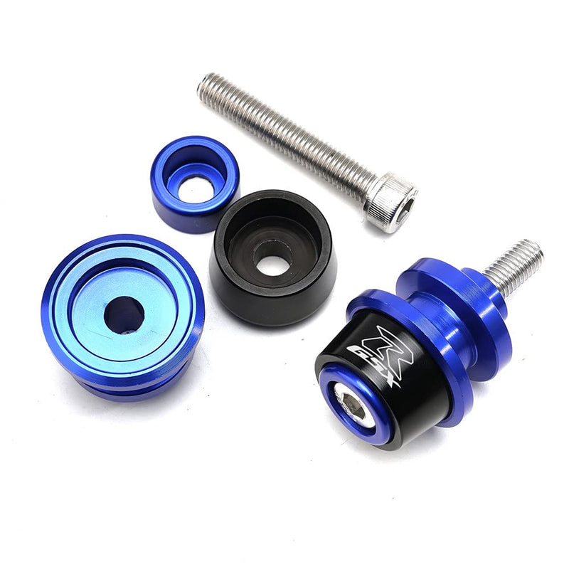 Motorcycle Swing Arm Spools Sliders, CNC Swing Arm Stand Screw, Swingarm Stand Paddock Compatible for Suzuki GSXR1000 GSXR1300 GSXR600 GSXR750 GSXR 125 GSXR 150 (Black) Black