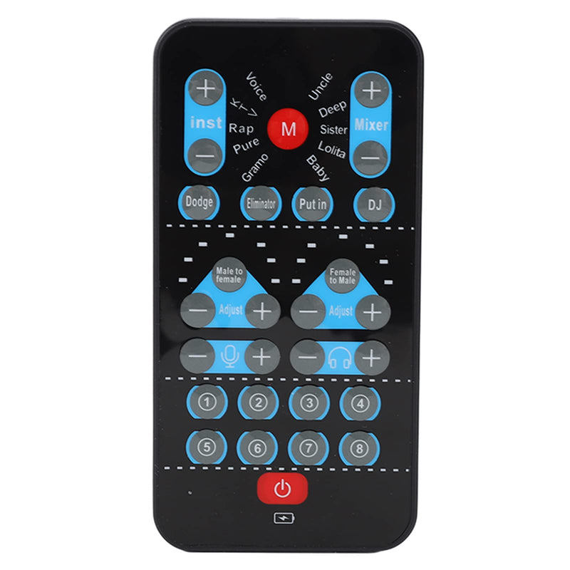 Mini Voice Changer for Live Streaming, Portable Sound Card with 8 Sound Effects for Gaming Mobile & PC