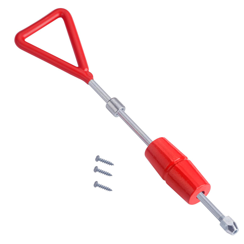 1 LB Slide Hammer with 3 Screw Tips,Dent Puller Slide Hammer Kit Auto Body Repair Tool Sliding Work DIY, One Piece Shaft/Handle for Strength Red