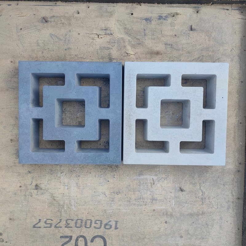 Plastic Concrete Forms Breeze Brick Molds Double Square Design for Garden Wall Decor