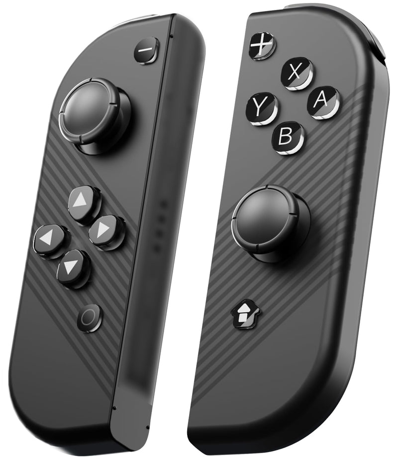 MOMOTA Crystal buttons Controllers for Switch，Replacement Wireless Controllers with Hall Effect Joystick & 6-Axis Gyroscope & HD vibration & NFC (Random colors)