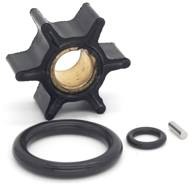 QuickMarine 0386084 Outboard Water Pump Impeller with Key and O-Ring for Johnson Evinrude Marine 8-15 HP Motors Replacement 386084 Sierra 18-3050