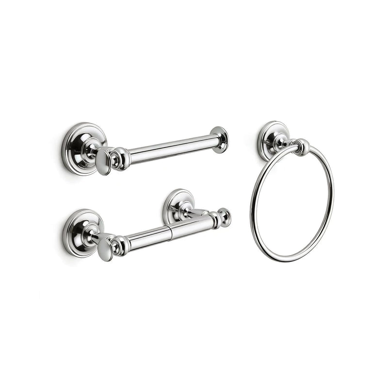 khtumeware Double Post Toilet Paper Holder Vibrant Polished Nickel Tissue Roll Holder for Bathroom Organization and Storage Single Double Toilet Tissue Holder Wall Bathroom Accessories (1-Pack) Double Post Toilet Paper Holder 1 Pack