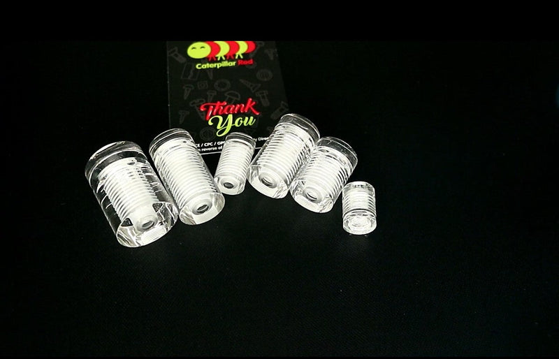 4 x Clear Standoffs, Glass Like, Acrylic, Transparent spacers, Plastic, wallmount, Display Signs, Anti-Corrosion, Waterproof, Size 19x25mm, (3/4 x 1 in)