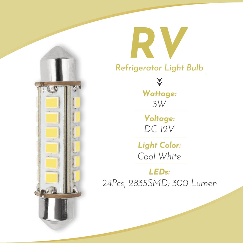 ANTOBLE 12V LED Light Bulb Replacement Bulbs for Dometic 200729000P RM2652 RM2662 RM2620 RM2820 RM2811 RM3762 RM3962 RM1350M RM1350IM RM1350MIM, Norcold 611 N611 N621 RV Refrigerator Fridge