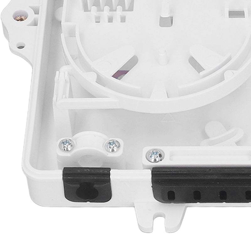Generic IP65 Fiber Distribution Box 4 Core Wall Mount Fiber Optic Terminal Box Indoor Outdoor ABS Optical Termination Enclosure with Cable Ties
