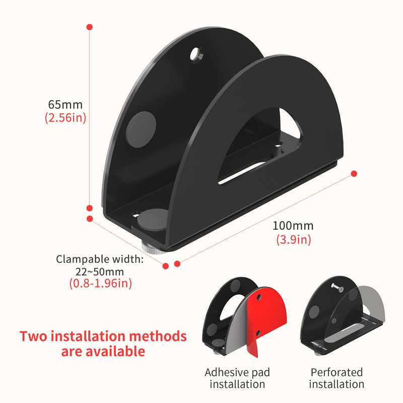 Adjustable TV Box Wall Mount Metal Wall Mount for A-pple TV, Router and Other Media Players