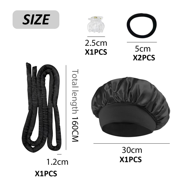 1 Piece Curler And 1 Piece Hair Cap With 1 Piece Hair Clip And 2 Piece Hair Rings, Hairstyle Design Accessories, Hair Salon Accessories, Creative Hair Curler.