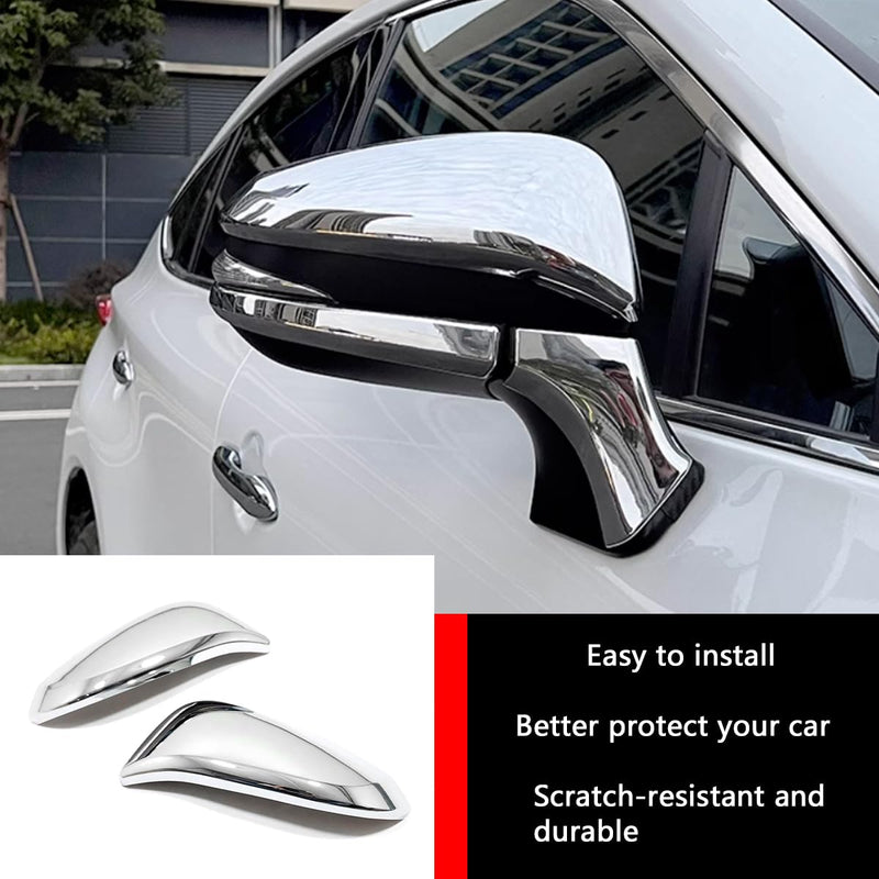 Car Accessories Fit for Toyota VENZA 2021 2022 2023 2024 Car Door Side Rearview Mirror Cover Trim (Chrome) 2PCS ABS Chrome