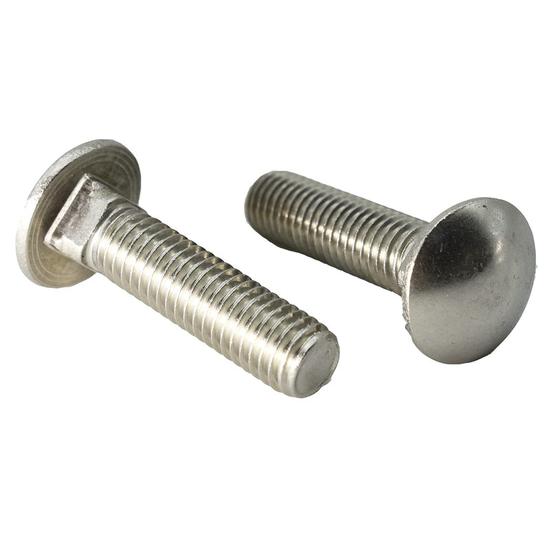 5/16"-18 X 3(25pc) Stainless Carriage Bolt, 18-8 Stainless Steel Full Thread Coverage,Carriage Bolt,by SANTIE 5/16"-18 X 3"(25pc)